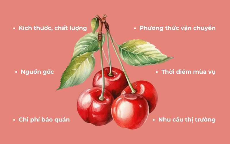 Yếu tố ảnh hưởng đến giá cherry