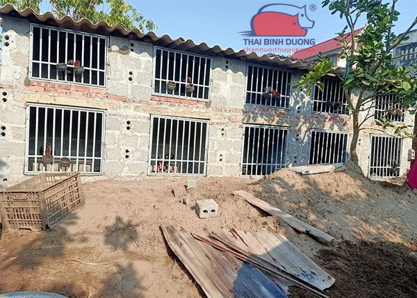 Chuồng gà hai tầng nhỏ gọn