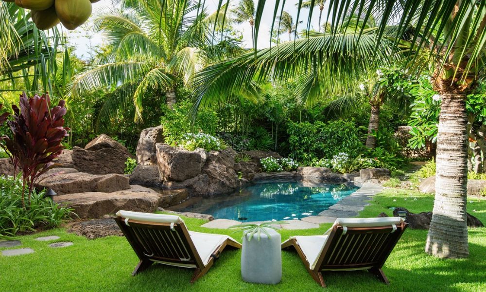 Cảnh quan sân vườn nghỉ dưỡng